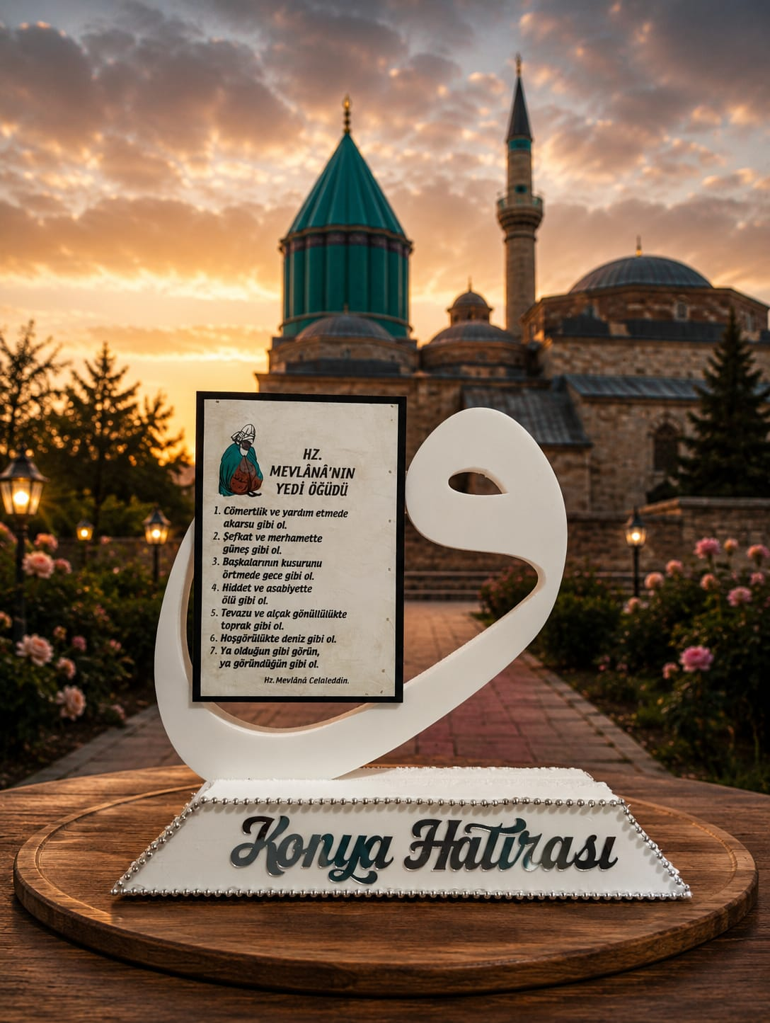 Mevlana öğütlü hatıra