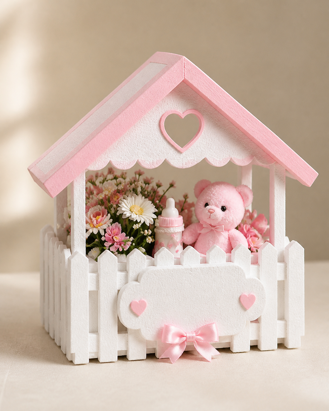 Pembe kulübe hoş geldin bebek